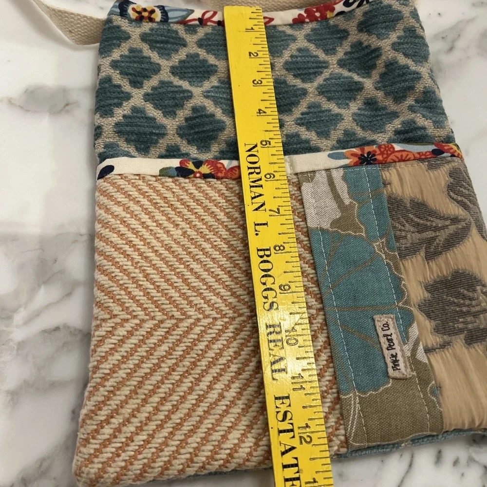 Pinkie Pearl Co. Handmade Purse Hobo Tote Boho Crossbody Cloth Bag Recycled